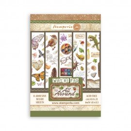 STAMPERIA PAPIER WASHI A5 8szt ALL AROUND