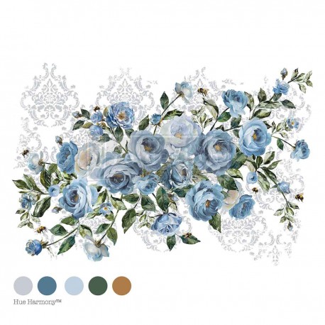 PRIMA DECOR TRANSFERS 24x35" AZURE BLOSSOM