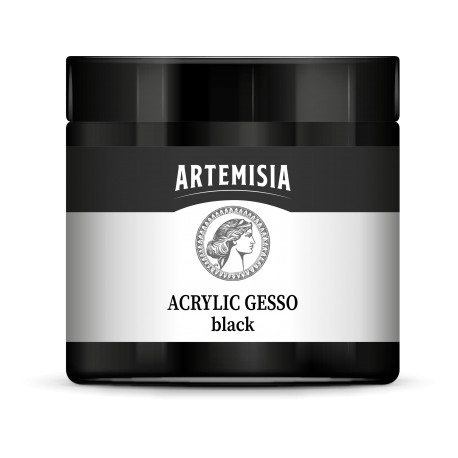 PENTART ARTEMISIA GESSO AKRYL CZARNE 500ml