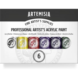 PENTART ARTEMISIA FARBY AKRYL ZESTAW 6x20ml