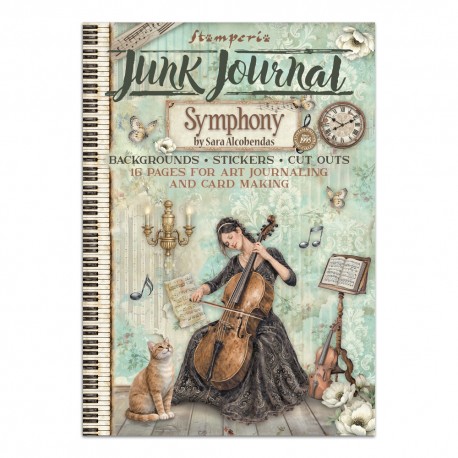 STAMPERIA JUNK JOURNAL 16kart SYMPHONY