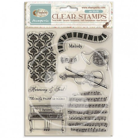 STAMPERIA STEMPEL AKRYLOWY 14x18cm SYMPHONY