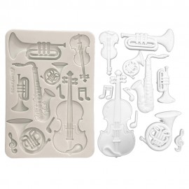 STAMPERIA FOREMKA SILIKONOWA A5 SYMPHONY INSTRUMENTY