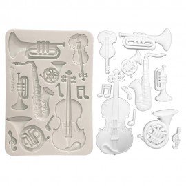 STAMPERIA FOREMKA SILIKONOWA A5 SYMPHONY INSTRUMENTY