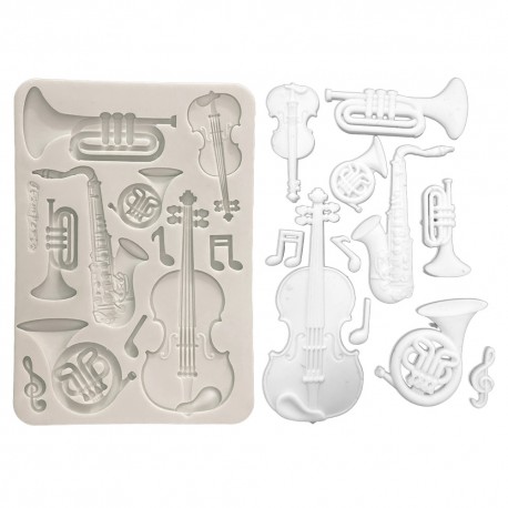STAMPERIA FOREMKA SILIKONOWA A5 SYMPHONY INSTRUMENTY