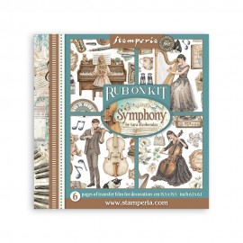 STAMPERIA RUB-ON TRANSFER 15,5 x15,5 6szt SYMPHONY