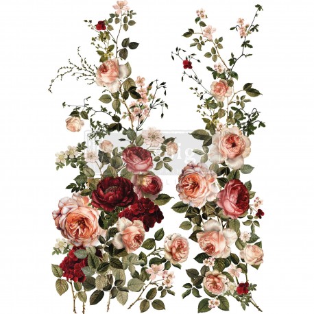 PRIMA DECOR TRANSFERS 24x35" SCARLET EMBRACE