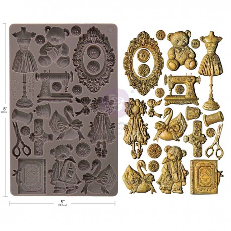 PRIMA FOREMKA SILIKONOWA 20x13 BUTTONS & KEEPSAKES