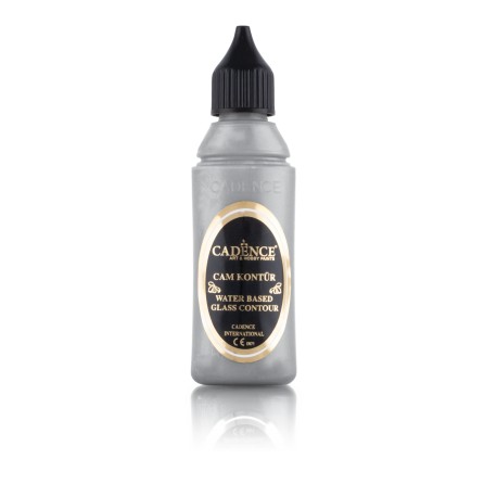 CADENCE KONTURÓWKA DO SZKŁA 50ml SILVER