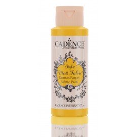 CADENCE STYLE MAT FABRIC PAINT 59ml FARBA DO TKANIN YELLOW