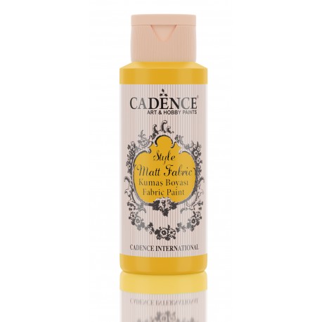 CADENCE STYLE MAT FABRIC PAINT 59ml FARBA DO TKANIN YELLOW