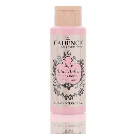 CADENCE STYLE MAT FABRIC PAINT 59ml FARBA DO TKANIN BABY PINK