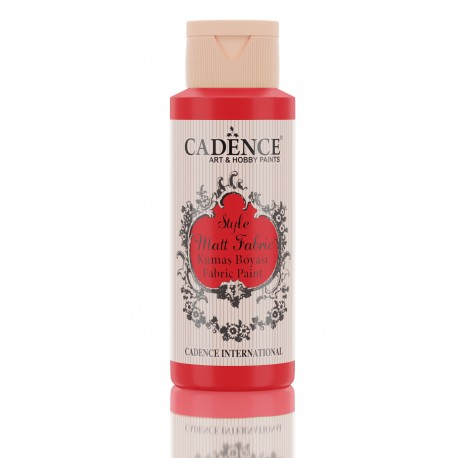 CADENCE STYLE MAT FABRIC PAINT 59ml FARBA DO TKANIN STRAWBERR
