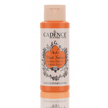CADENCE STYLE MAT FABRIC PAINT 59ml FARBA DO TKANIN ORANGE