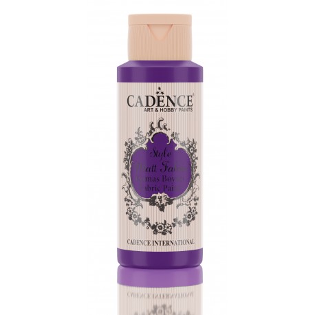 CADENCE STYLE MAT FABRIC PAINT 59ml FARBA DO TKANIN PURPLE