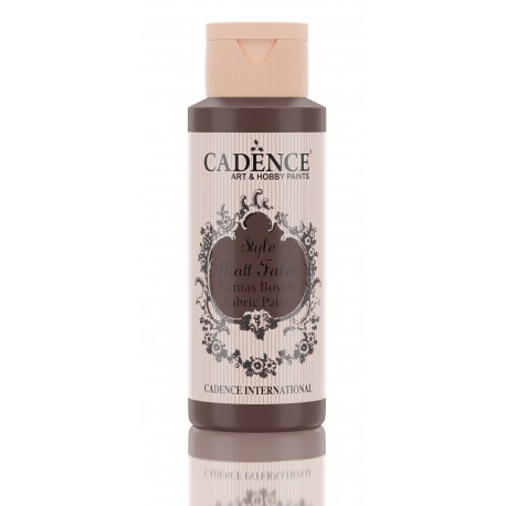 CADENCE STYLE MAT FABRIC PAINT 59ml FARBA DO TKANIN DARK BROW