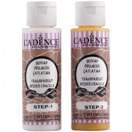 CADENCE TRANSPARENT SPIDER CRACKLE 70+70ml SPEKANIA 2-SKŁ
