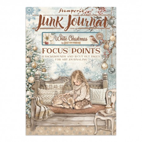STAMPERIA JUNK JOURNAL A5 WHITE CHRISTMAS