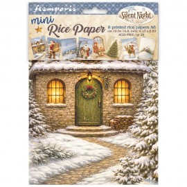 STAMPERIA PAPIER RYŻOWY A6 8szt SILENT NIGHT