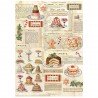 STAMPERIA PAPIER RYŻOWY A4 CLASSIC CHRISTMAS SŁODKOŚCI