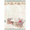 STAMPERIA PAPIER RYŻOWY A4 WINTER MAGIC MIKOŁAJ