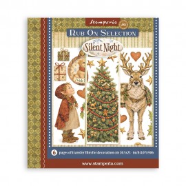 STAMPERIA RUB-ON TRANSFER 20,5 x23 6szt SILENT NIGHT