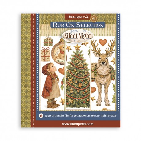 STAMPERIA RUB-ON TRANSFER 20,5 x23 6szt SILENT NIGHT
