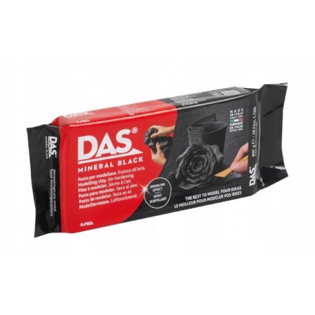 PASTA MODELUJĄCA SAMOUTWARDZ. DAS czerń mineralna 800g