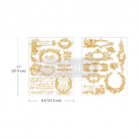 PRIMA DECOR TRANSFERS 3 CZĘŚCI KACHA LABEL DE LUXE