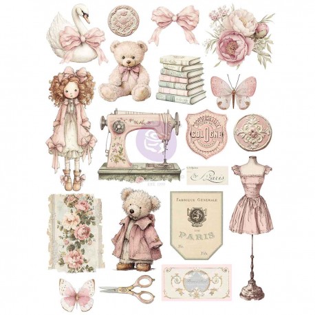 PRIMA BUTTONS & KEEPSAKES TRANSFER A4