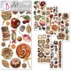 CB ART STICKERS 5szt NAKLEJKI Chocolate Wanderlust