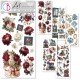 CB ART STICKERS 5szt NAKLEJKI Bohemian burgundy