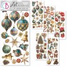 CB ART STICKERS 5szt NAKLEJKI Merry & Bright