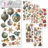 CB ART STICKERS 5szt NAKLEJKI Merry & Bright