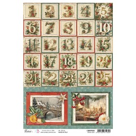 CB PAPIER RYŻOWY A4 Merry & Br Advent days