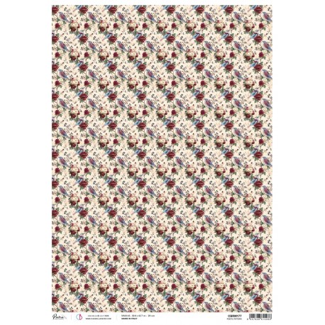 CB PAPIER RYŻOWY A3 Bohemian b Poetic pattern