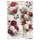 CB PAPIER RYŻOWY A4 Bohemian b Burgundy blooms