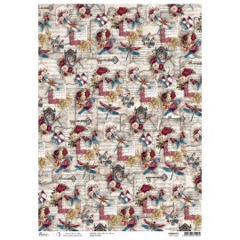 CB PAPIER RYŻOWY A3 Bohemian b Velvet wings