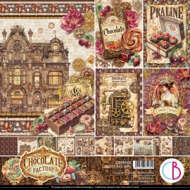 CB BLOK PAPIERÓW SCRAP.30x30cm /12szt Chocolate Wanderlust