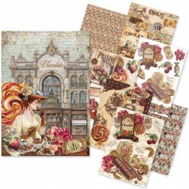 CB PAPIER RYŻOWY A5 MIX 8szt Chocolate Wanderlust