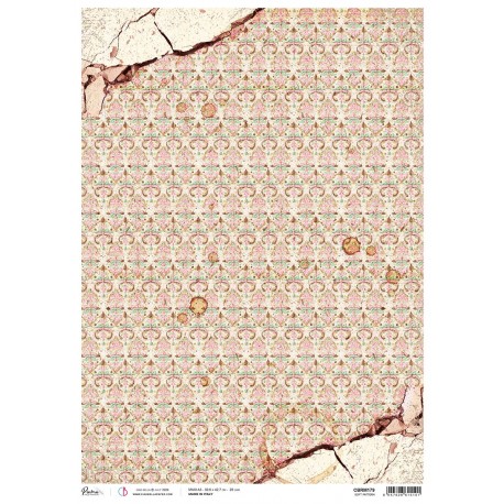 CB PAPIER RYŻOWY A3 Chocolate Soft pattern