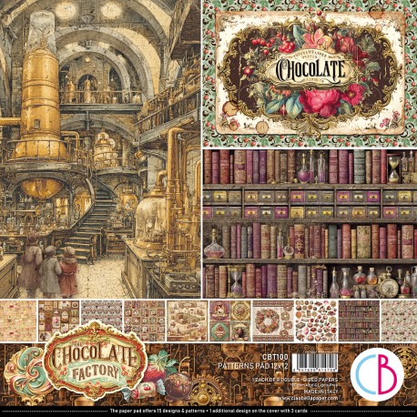 CB BLOK PAPIERÓW SCRAP.30x30cm /8szt Chocolate Wanderlust