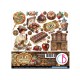 CB BLOK PAPIERÓW SCRAP.15x15cm /24szt Chocolate Wanderlust
