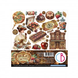 CB BLOK PAPIERÓW SCRAP.15x15cm /24szt Chocolate Wanderlust