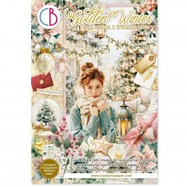 CB EPHEMERA BOOK A4 (32szt) Golden Winter