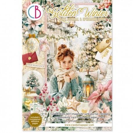 CB EPHEMERA BOOK A4 (32szt) Golden Winter
