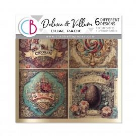 CB PAP.VELLUM DUAL PACK /6szt Chocolate Wanderlust