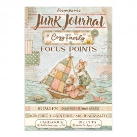 STAMPERIA JUNK JOURNAL A5 COZY FAMILY