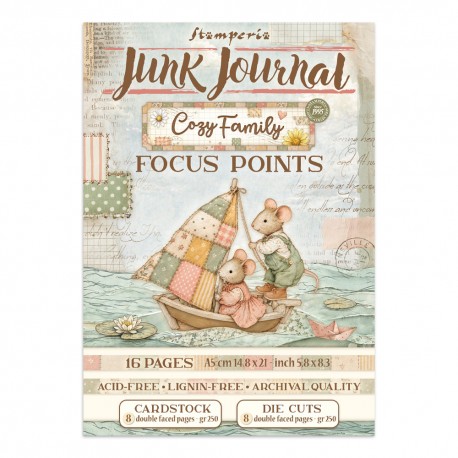 STAMPERIA JUNK JOURNAL A5 COZY FAMILY