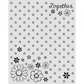 STAMPERIA SZABLON 3D 20x25 cm COZY FAMILYY WZOREK